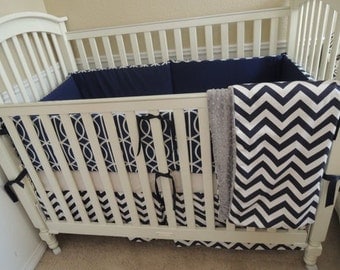 Dwell Navy Baby Bedding Set