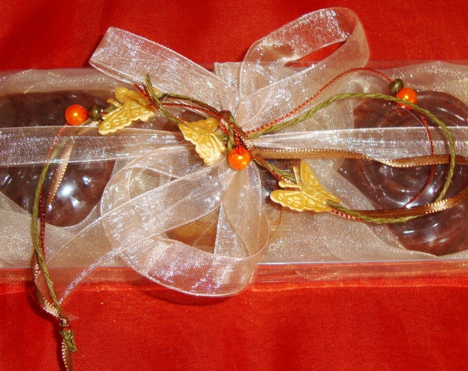 Beige Brown Chocolate Luxury Handmade Soaps Set, Beauty Gift Set, Glycerin Scented Soap, Flower Soaps, Graduation Gift, Fathers Day Gift