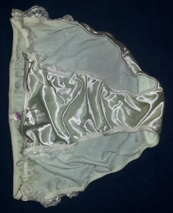 Victoria Secret Vintage Solid Satin & Lace String by MaDentelle