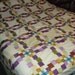 purple wedding ring quilt top