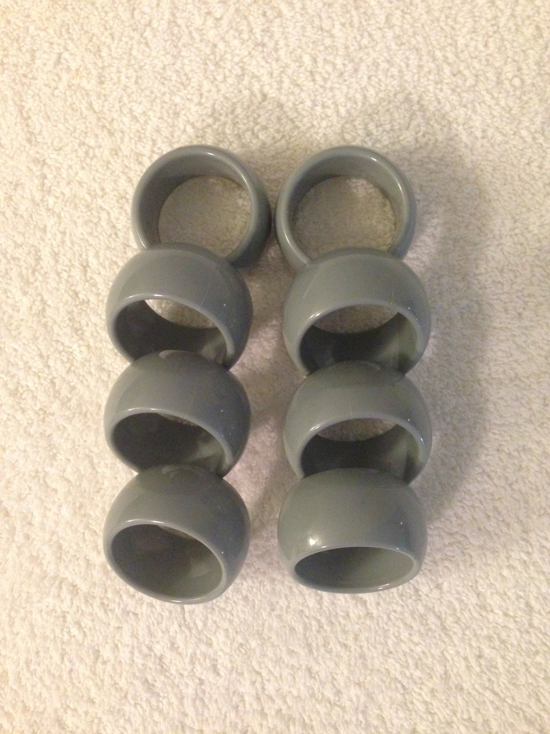 Gray Porcelain Napkin Rings Haute Juice