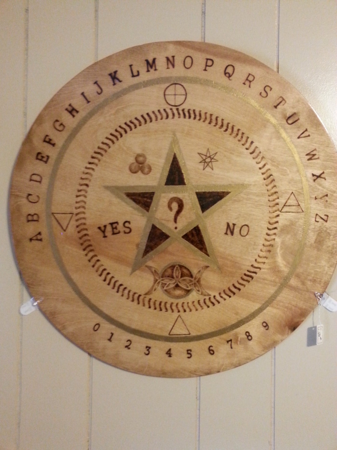 Handmade Spirit Board Wood Burned by TheGardenSpirit on Etsy