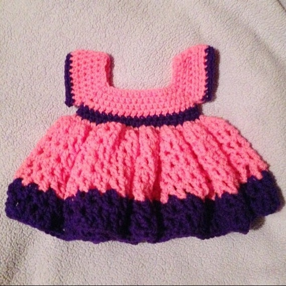 Crochet Sugar N Spice Ruffled Babies Dress Size by