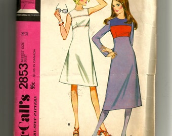 McCall's Misses' Dress Pattern 2853