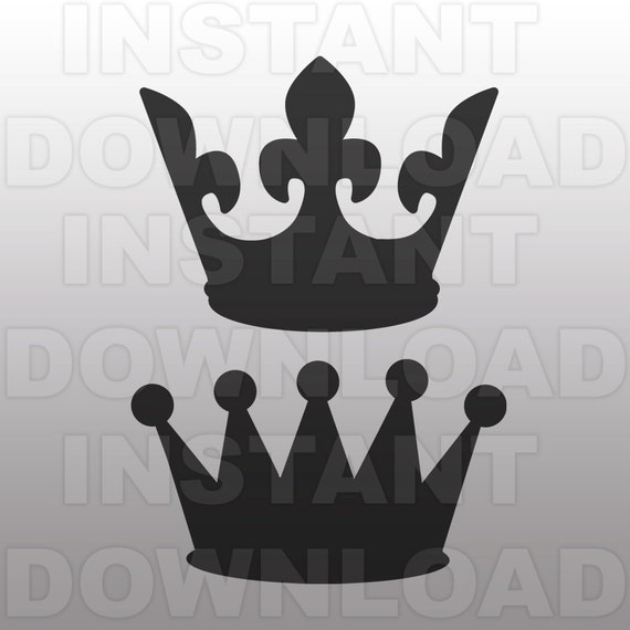 Princess Crown SVG FileCrown SVG File-Cutting Template-Vector