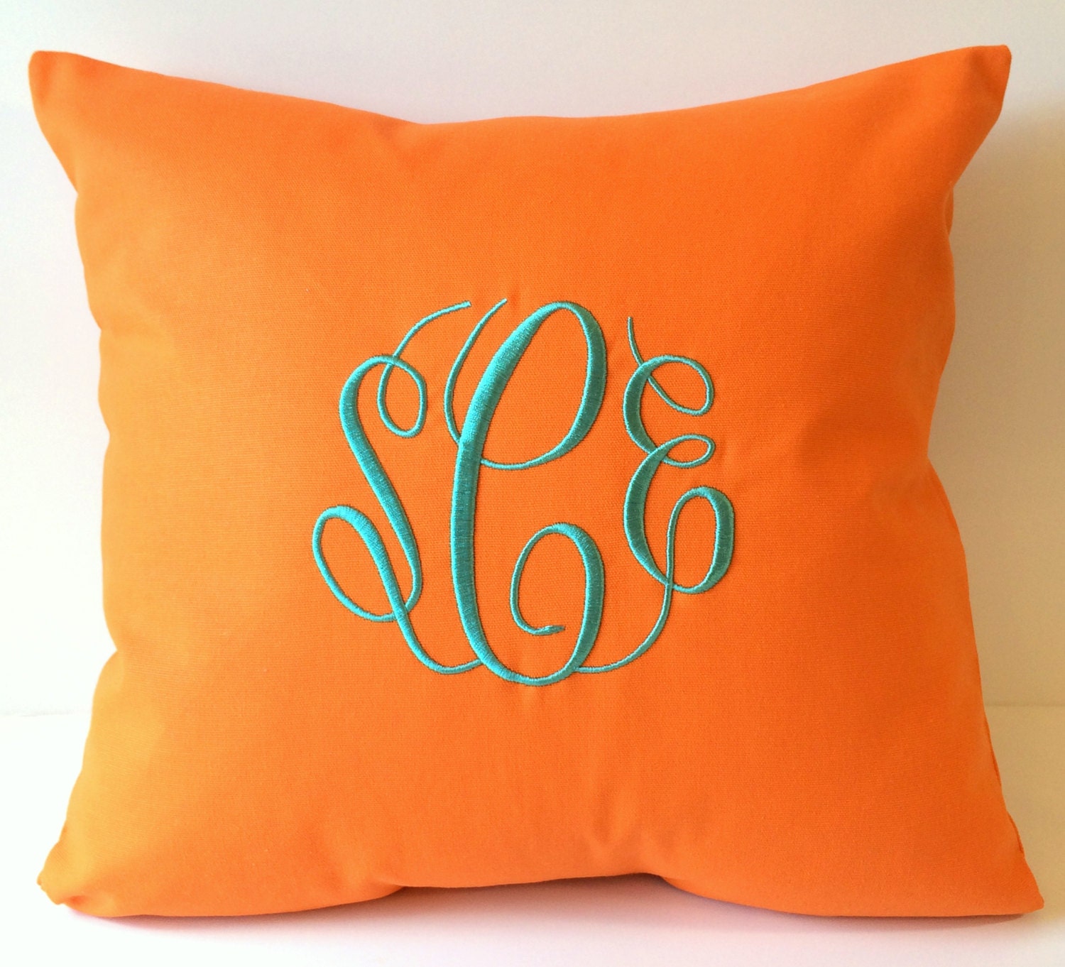 monogram pillow