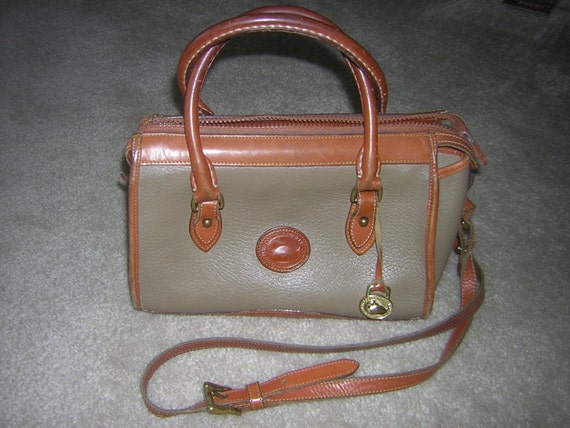 Dooney & Bourke All Weather Leather Two-Tone Vintage Handbag