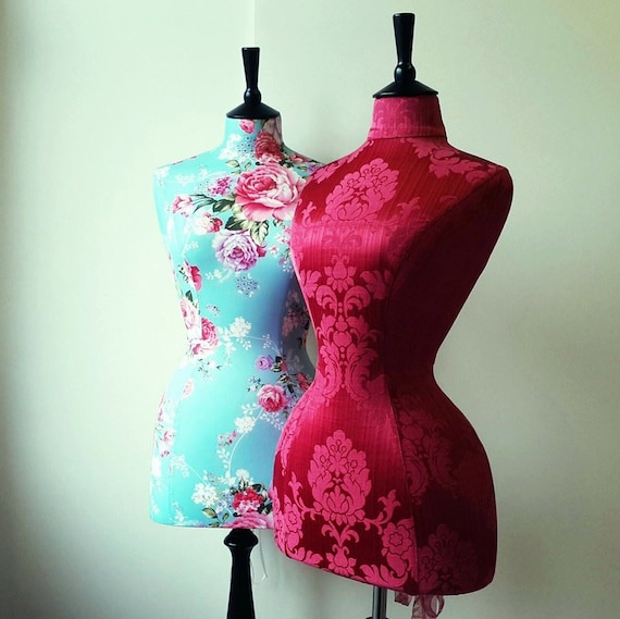 Corset Display Mannequin Burlesque Damask Wasp Waisted Home
