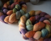 Corriedale Roving/ Top, Hand Dyed Wool for Spinning  and Felting, Domestic Corriedale Fiber, 4 oz  COR0028