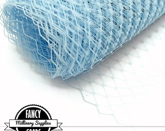 Baby Blue Veiling - Netting - French - Russian - Light Blue - 1 Yard