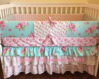 shabby chic crib bedding etsy uk shabby chic crib bedding etsy uk