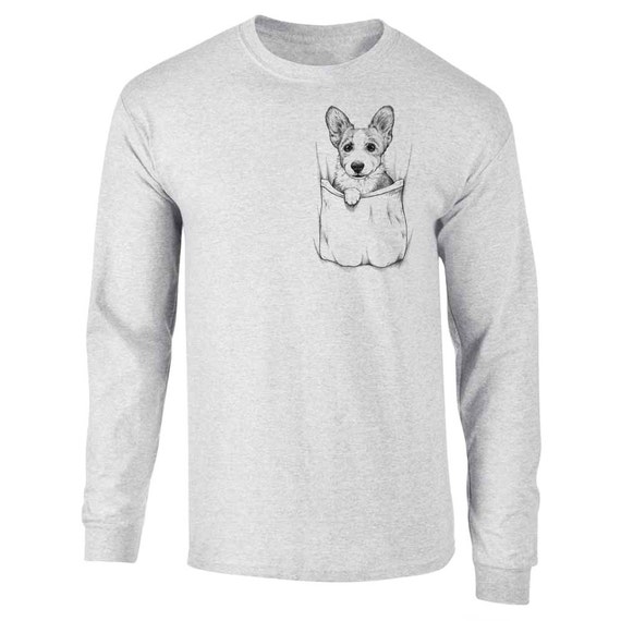 corgi pocket shirt