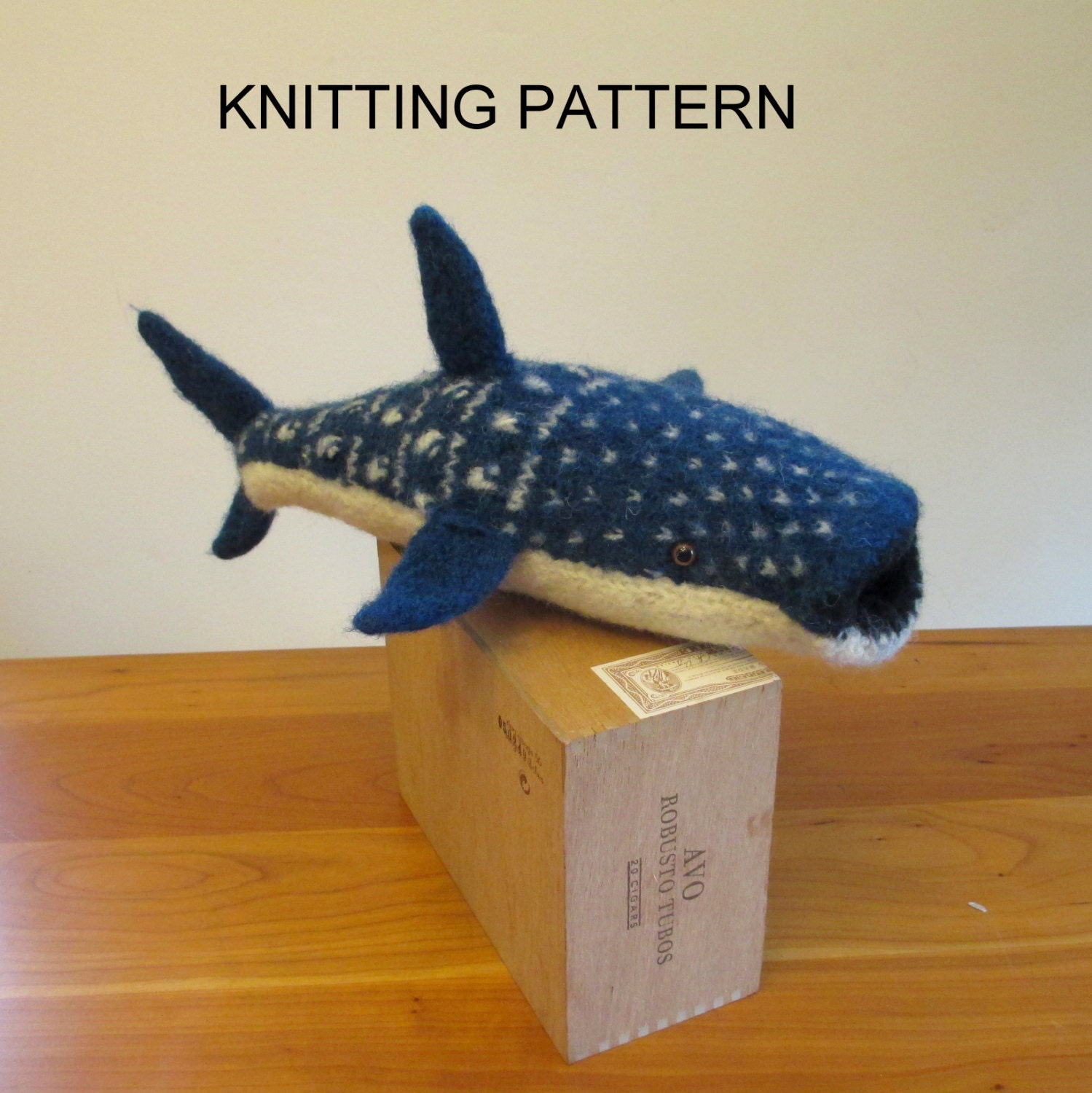 Whale Shark Knitting Pattern Stuffed Toy Shark Pattern