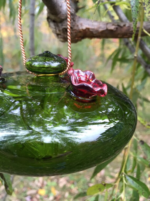 recycled material hummingbird feeder green recycled material hummingbird feeder green
