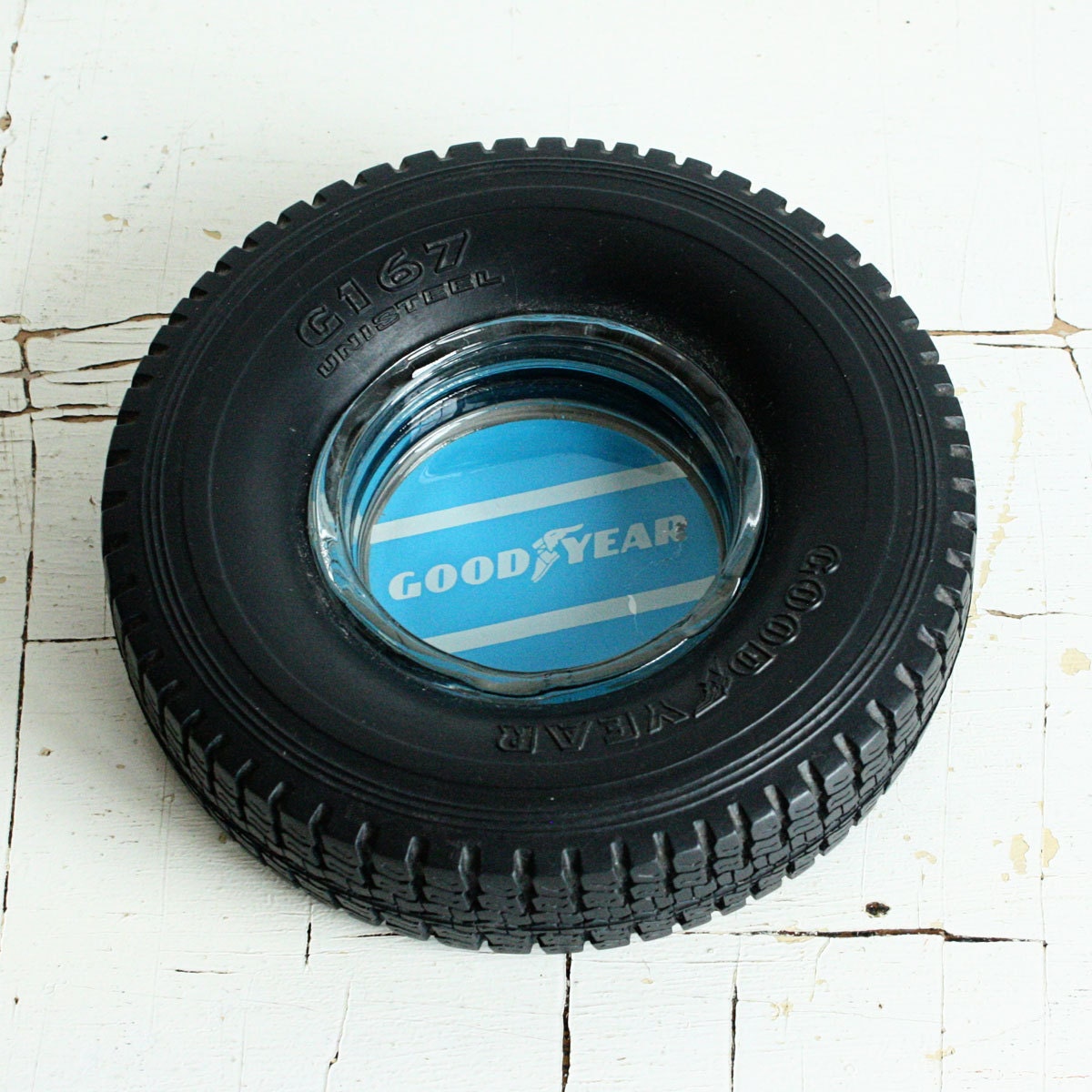 Vintage ashtray Goodyear tire ash tray by OldCottonwood on Etsy