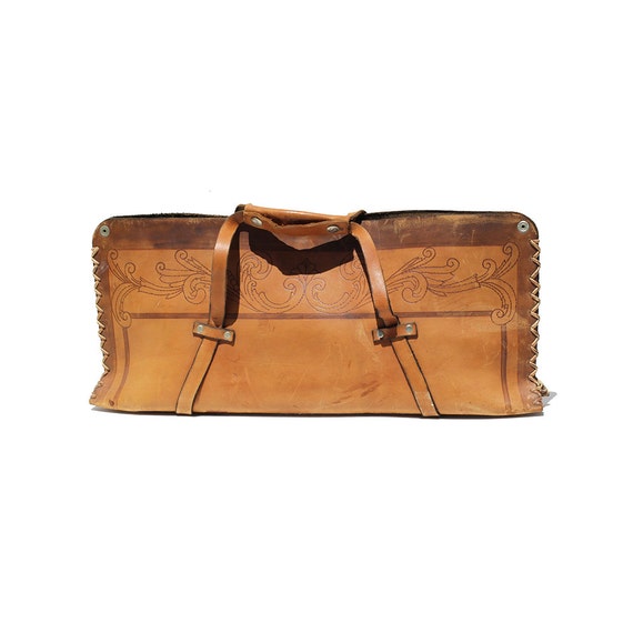 Two Tone Brown Leather Bag