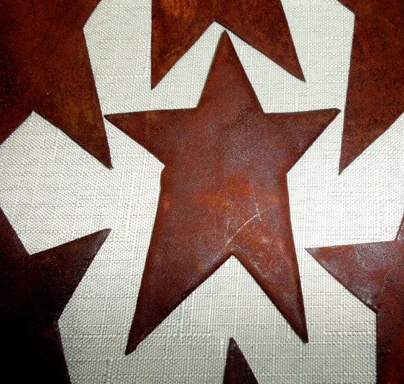 6 Pieces Of 4 Inch Rusty Flat Metal Star Crafts By Craftstars   Il 570xN.688911327 H0m5 