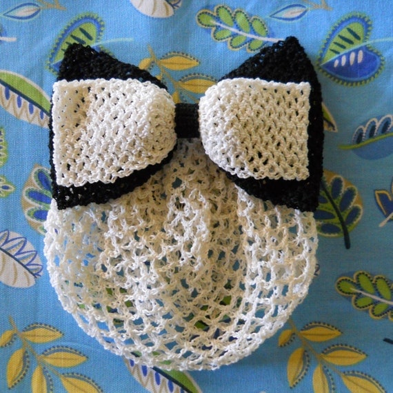 Vintage Crochet Bow Snood Pattern