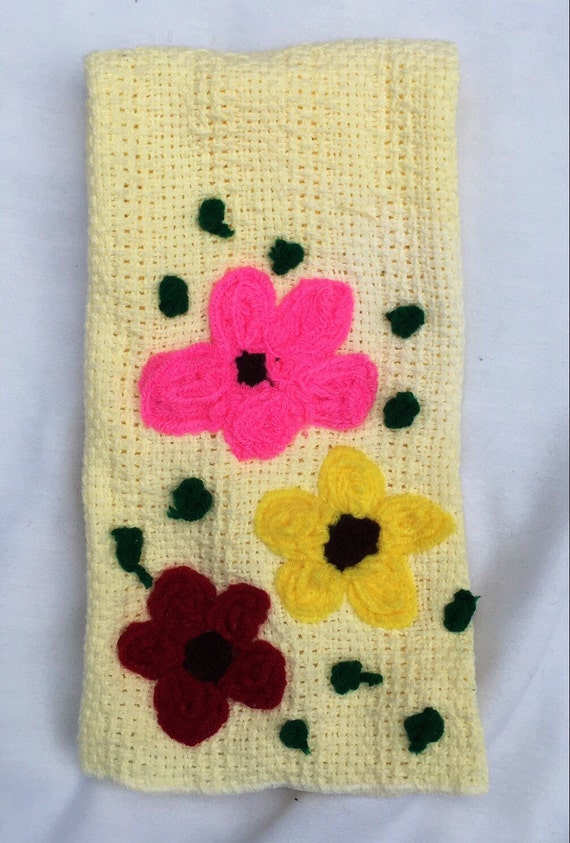 Flower Dish Towel by MissMavisFunHouse on Etsy