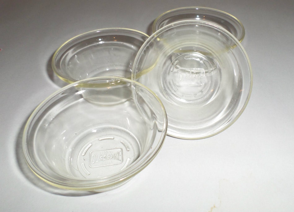 Vintage Glasbake Ramekin Custard Bowls Glasbake Custard Cups