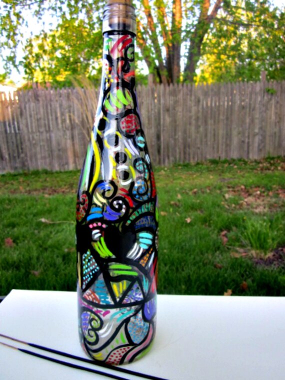 Incense Burner Smoking Bottle Recycled Clear Wine Bottle