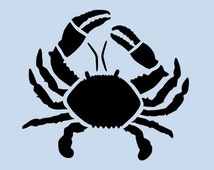 popular items for crab stencil on etsy