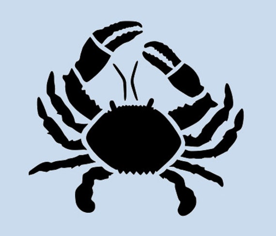 CRAB STENCIL TEMPLATE sea ocean mollusk stencils by sunflower33
