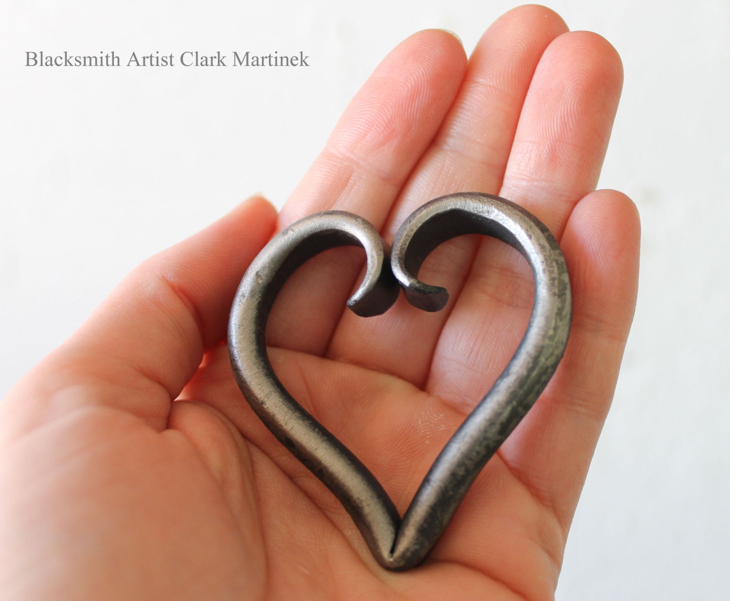 DIY heart necklace heart charm Valentine Iron heart