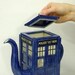 TARDIS Teapot: Made-To-Order Handmade Blue Police Box Teapot
