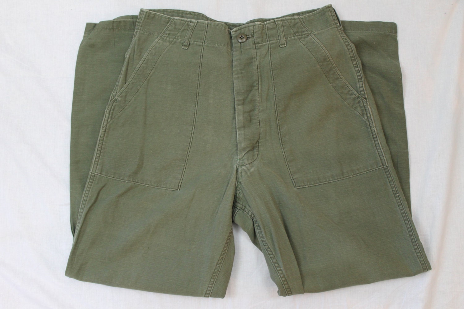 Vietnam Era Vintage 70s US Army Utility Fatigues OG-107 Mens