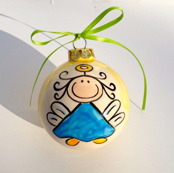 personalized ceramic christmas angel bulb ornament personalized ceramic christmas angel bulb ornament