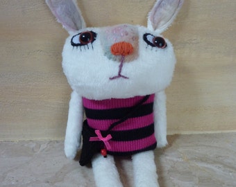 gothic bunny plush