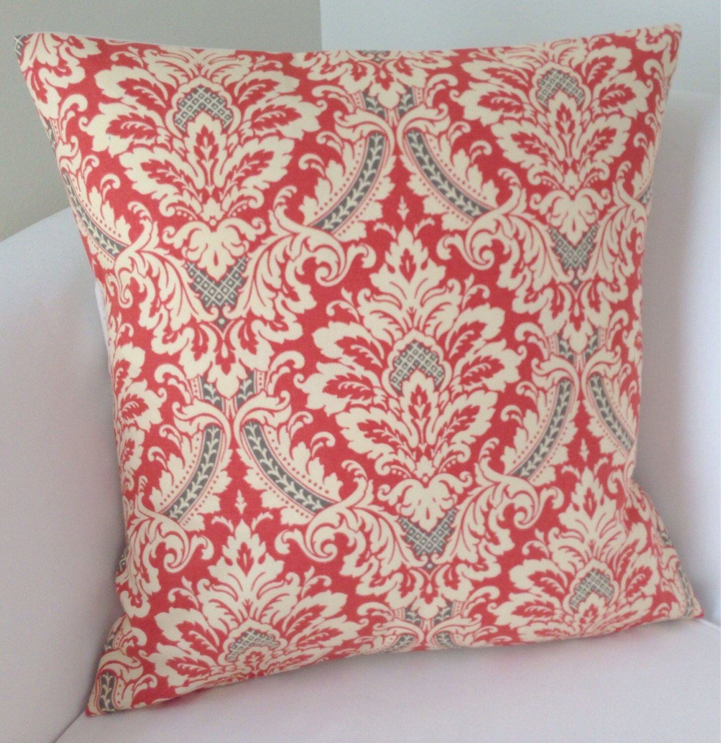 Gray Coral Pillow Cover Decorative Throw Pillow by nestables