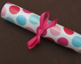 Stocking Stuffer Pocket-size Travel Chalkboard mat dots pink red blue educational travel toy for girls