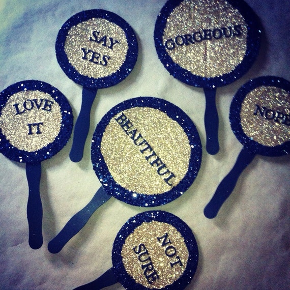  Wedding  dress  shopping paddles so you can say yes  to the