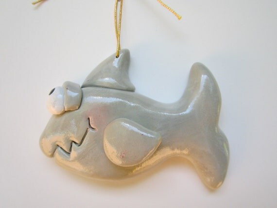 personalized shark christmas ornament personalized shark christmas ornament