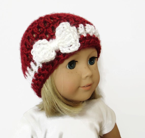 Doll Hat - 18 Inch Doll Clothes - Christmas Doll Hat