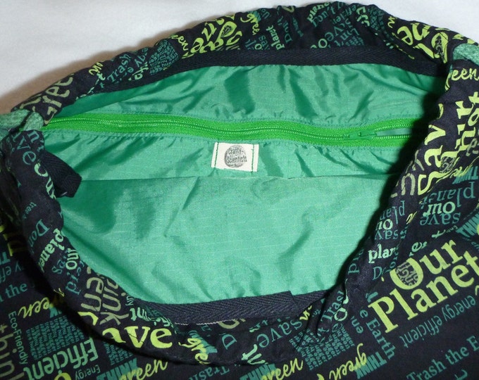 Save Our Planet Backpack/tote - padded front for electronics