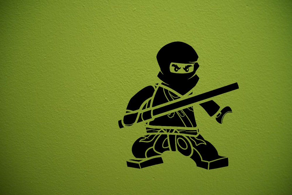 Lego inspired ninjago wall decal