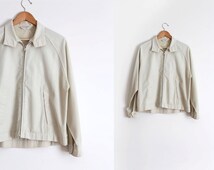 vintage 1960s jacket // mens 60s windbreaker jacket