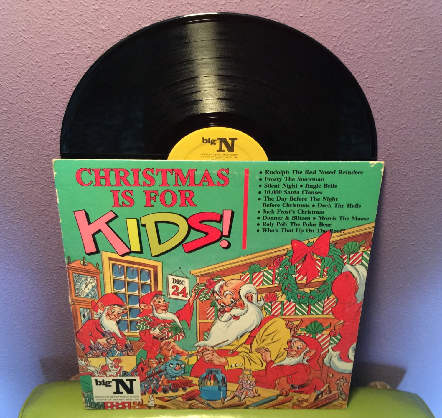 Vinyl Record Album Christmas Is For Kids Lp 1960s