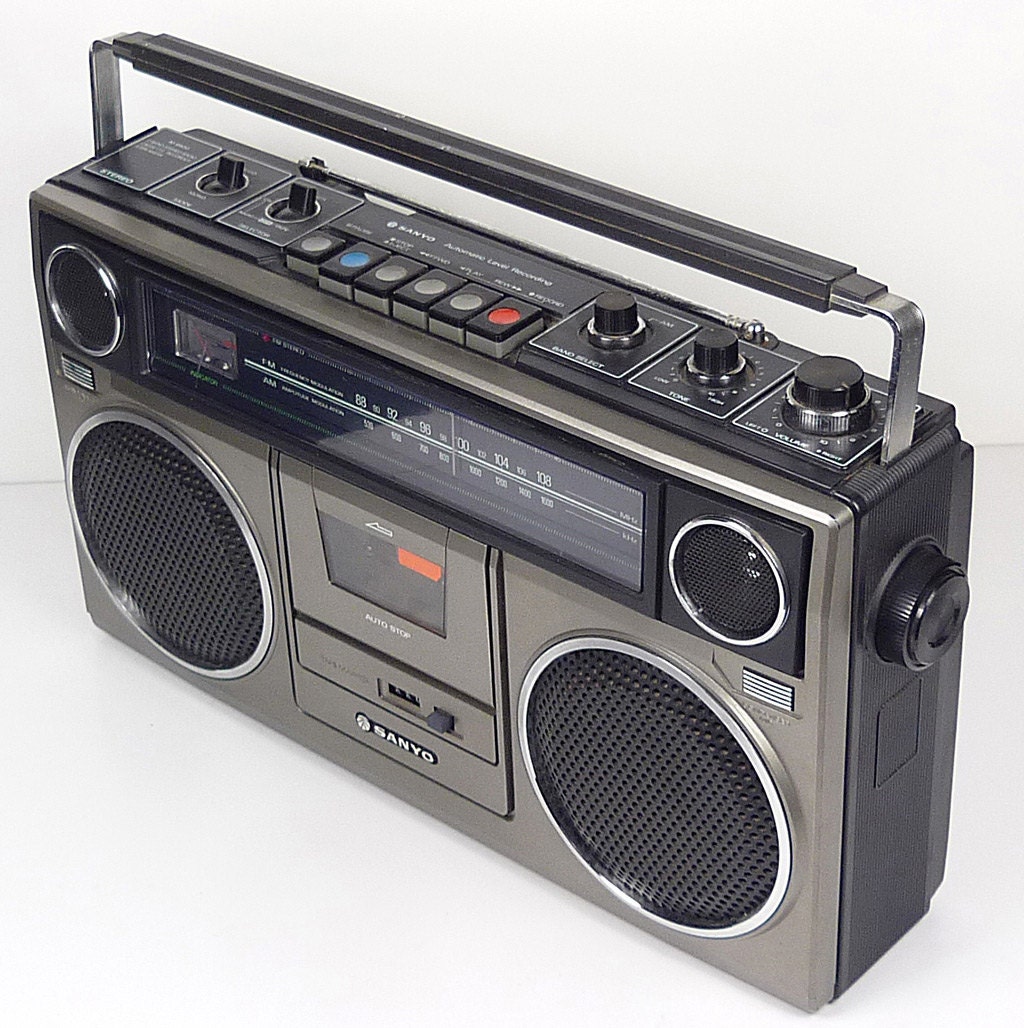 Vintage 80's Sanyo M9930 boombox GHETTO BLASTER cassette