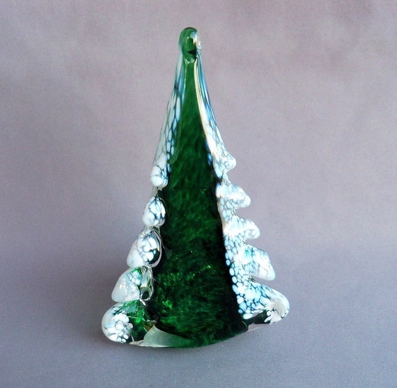 hand blown art glass christmas tree small hand blown art glass christmas tree small