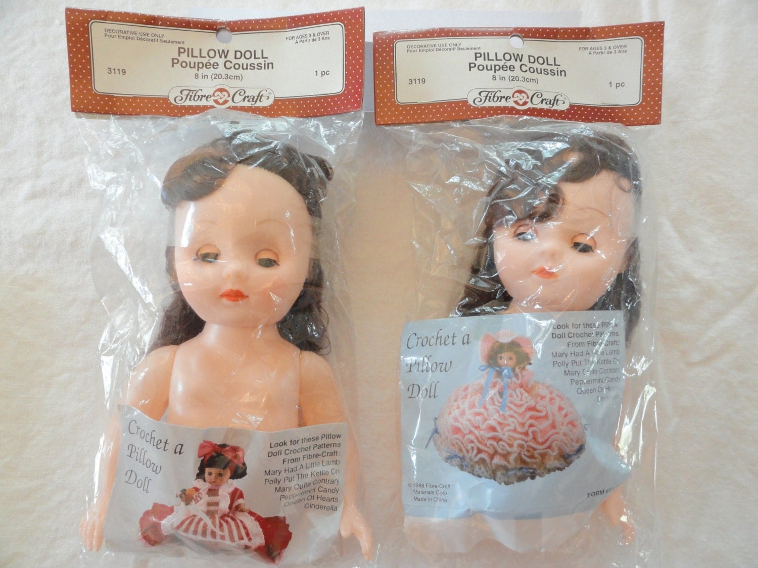 crochet pillow dolls