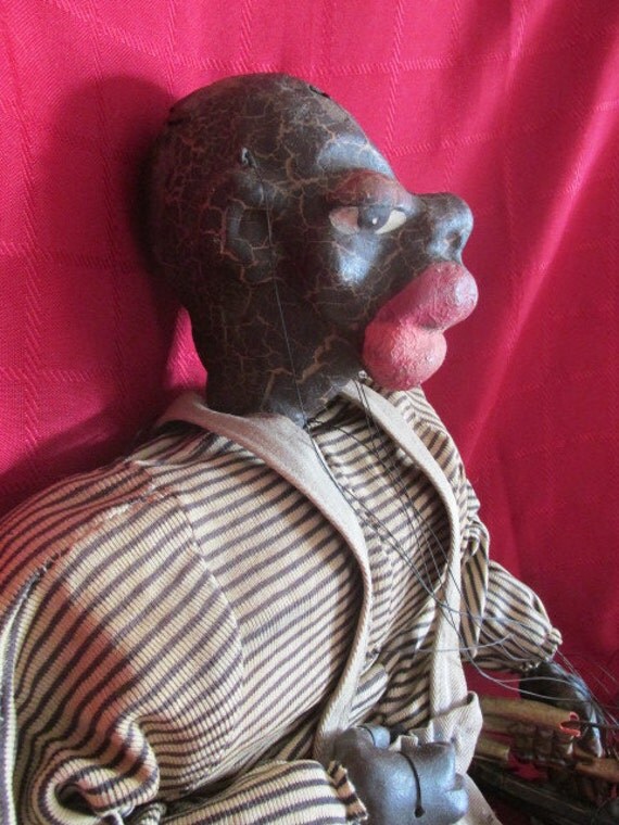 Black Americana Minstrel Man String Puppet by trackerjax on Etsy