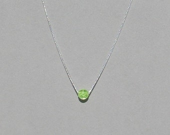 Glow in the Dark Glass Bead Necklace
