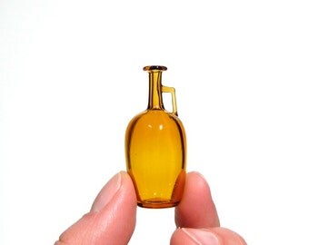 Miniature Jug in Yellow- Hand Blown Glass
