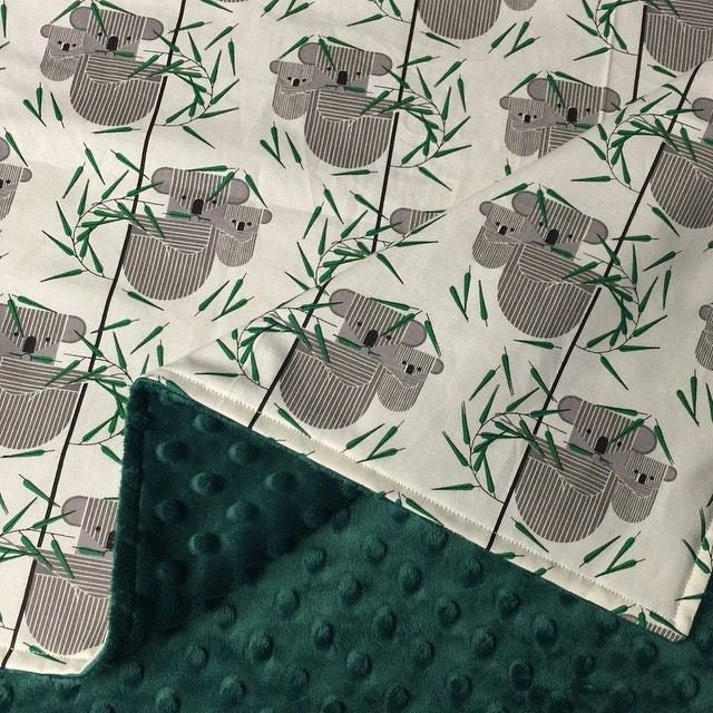 Koala Bear Minky Blanket Koala Baby Minky Blanket by WatchMyDive