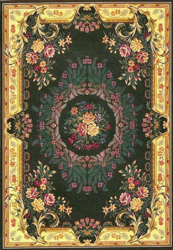 Download Items similar to Dolls House Printed Area Rug on Etsy
