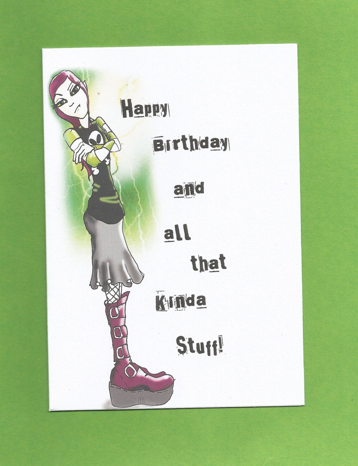 teenage birthday cardfunny teenage birthday cardgoth